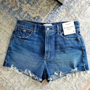 High Rise Denim Mom Shorts